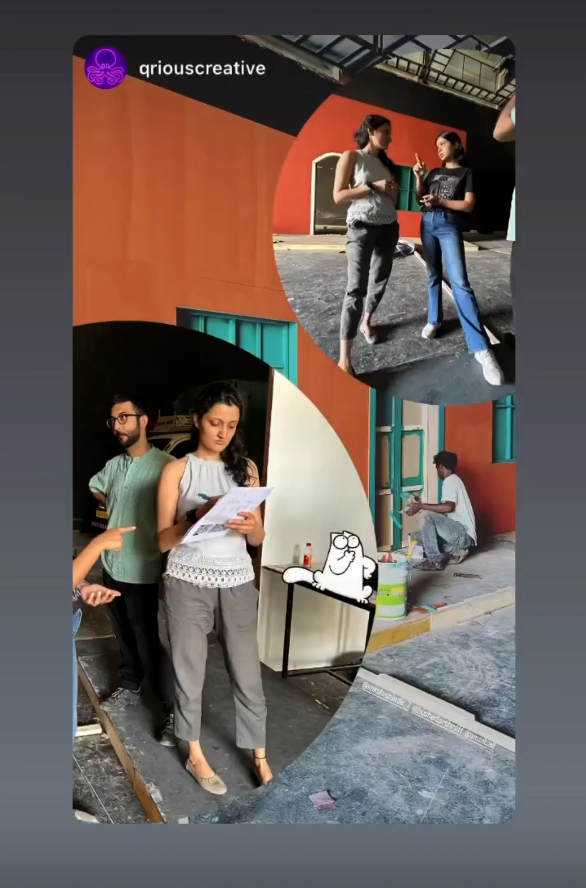 Behind the scenes