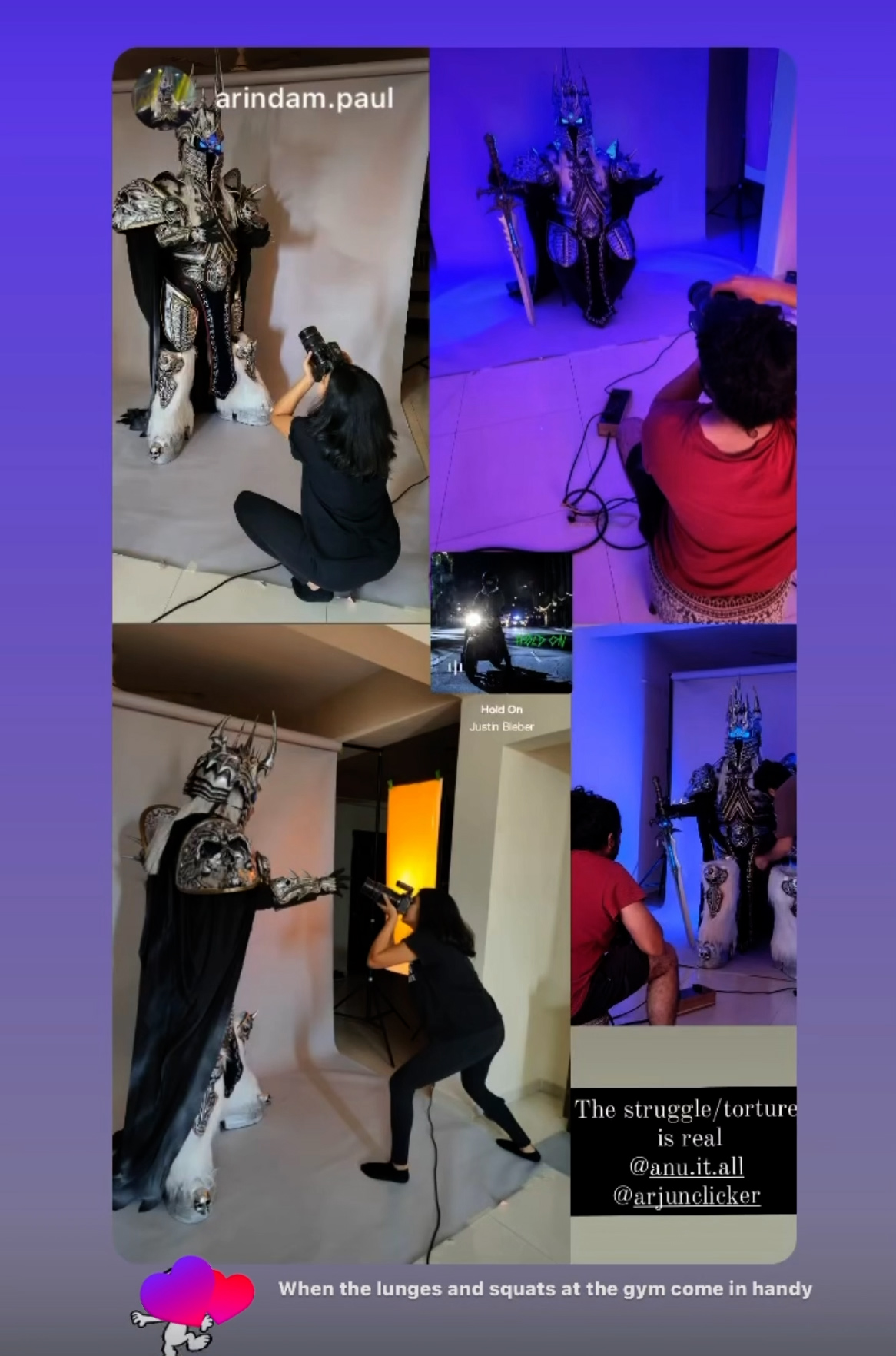 Behind the scenes