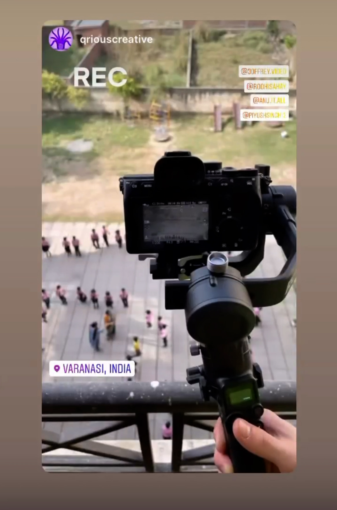 Behind the scenes