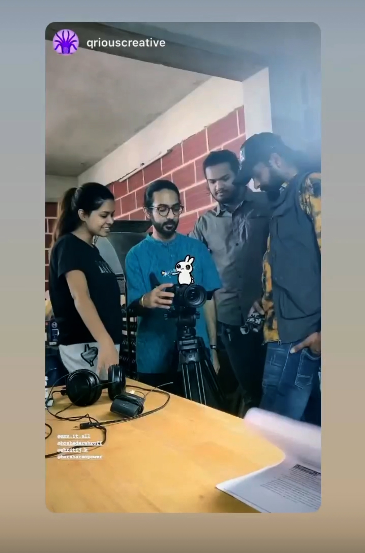 Behind the scenes