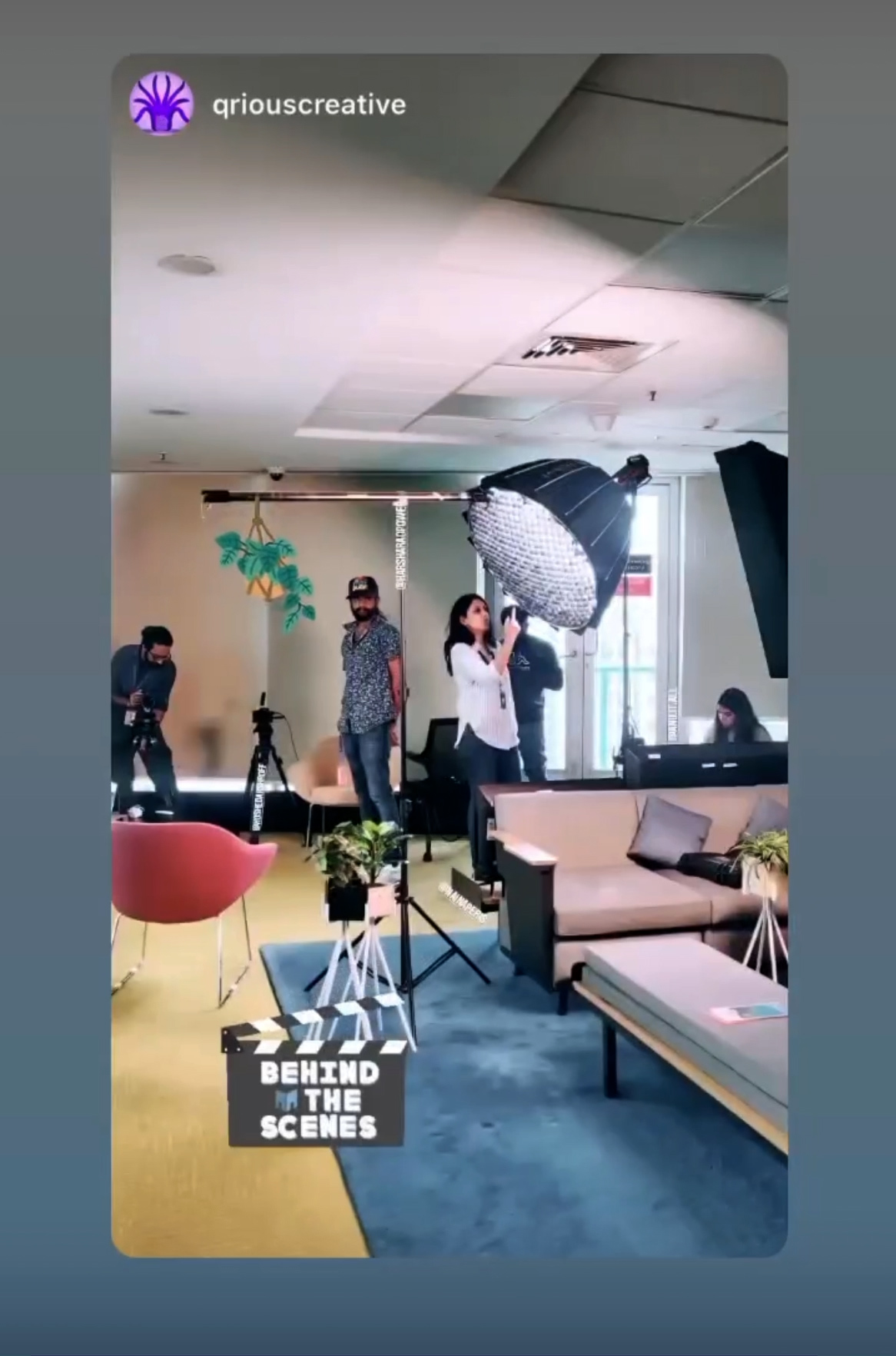Behind the scenes