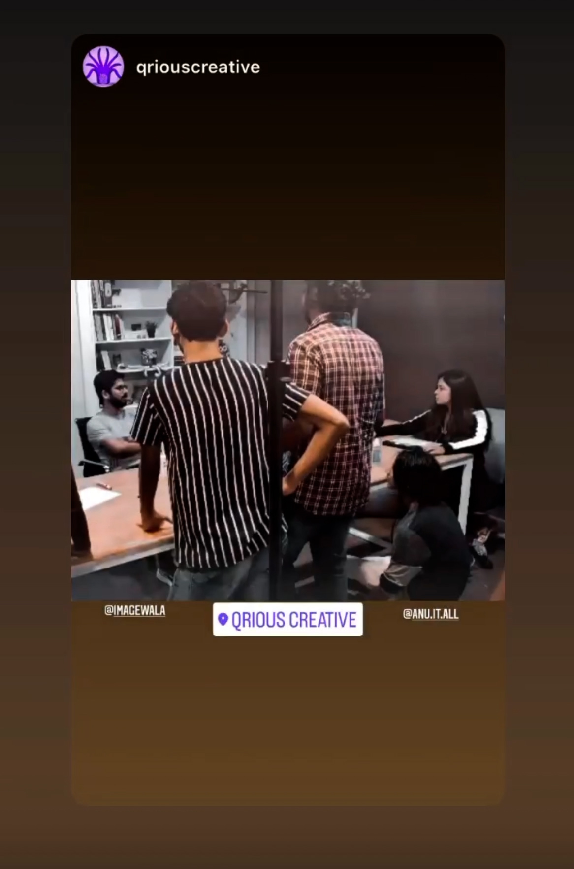Behind the scenes